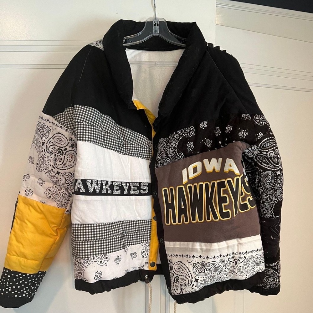 Aaron Asunsolo Handmade Custom Iowa Hawkeyes Jacket